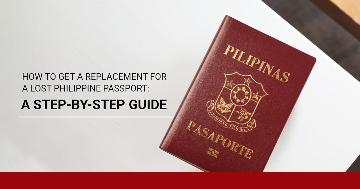 Lost Philippine passport